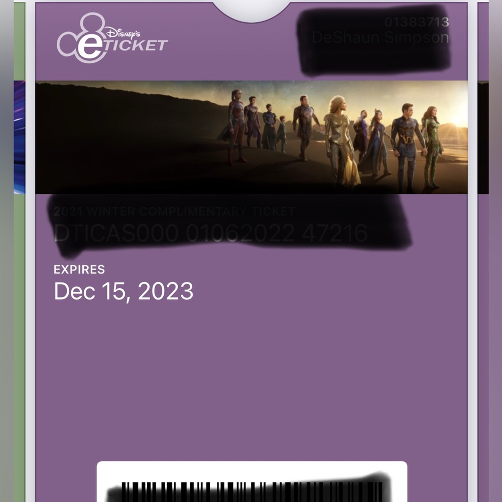 Disney park tickets